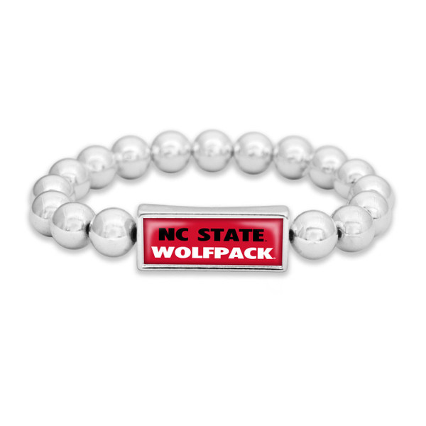 Beaded Bracelet NC State Wolfpack -